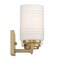 Designers Fountain Leavenworth 23.5in 3-Light Brushed Gold Modern Indoor Vanity Light with Etched Ribbed Glass Shades D257M-3B-BG - alternate 1